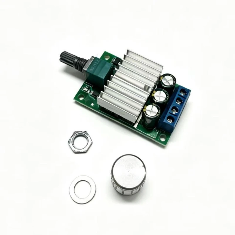 PWM DC motor speed controller, 12V, 24V, 10A high-power controller, switch 1210BK chip components