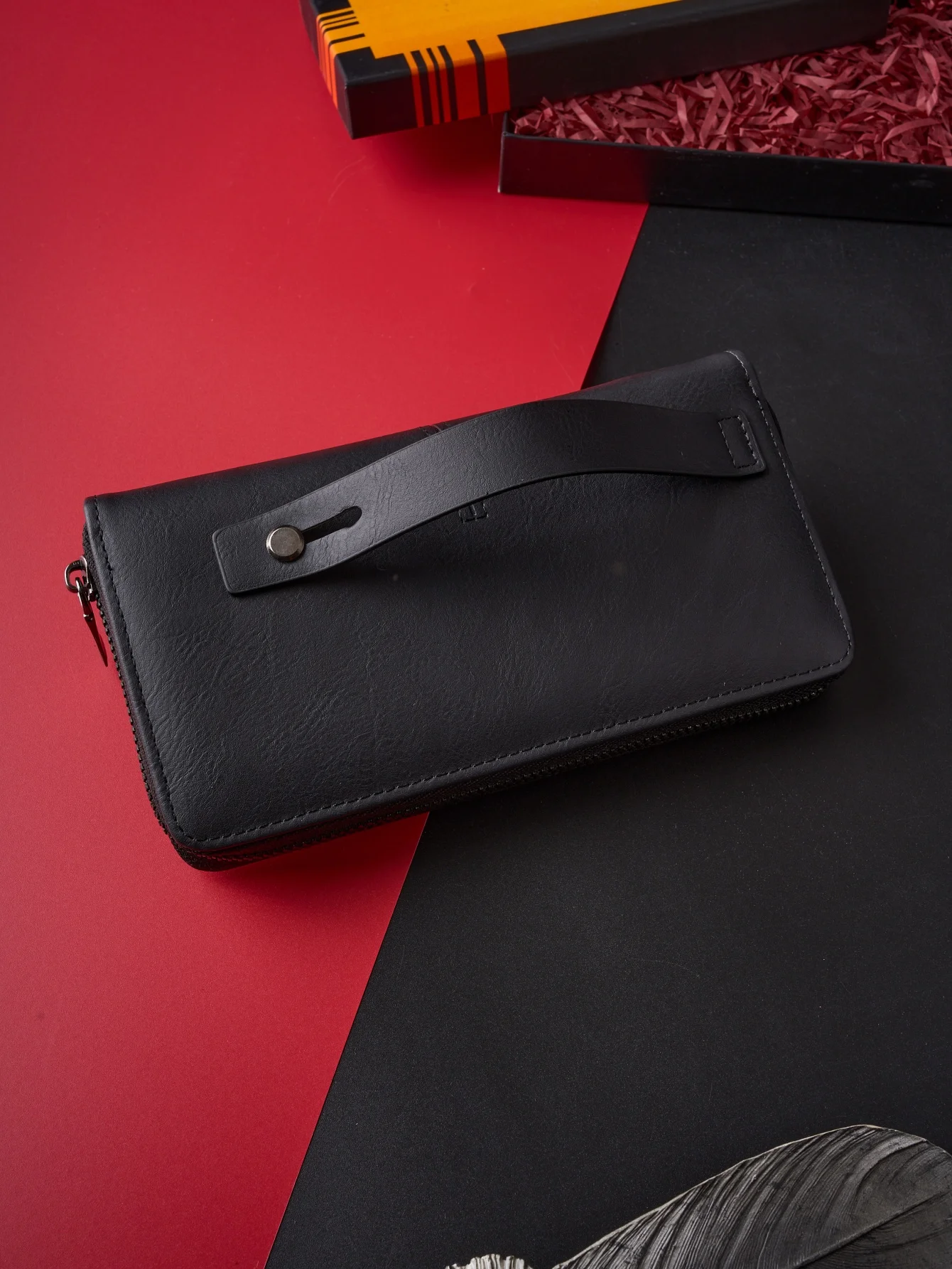 

Минималистичный однотонный базовый длинный кошелек, модный деловой повседневный кошелек для телефона, многофункциональный кошелек с несколькими позициями для карт