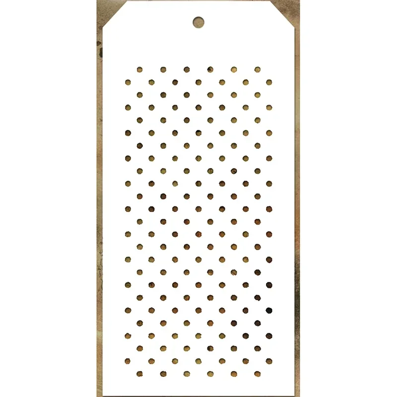 Neue Punkte Muster Label Tag Kunststoff Schablone für DIY Handwerk Machen Scrapbooking Hintergrund Grußkarte Keine Metall Stanzformen 2024