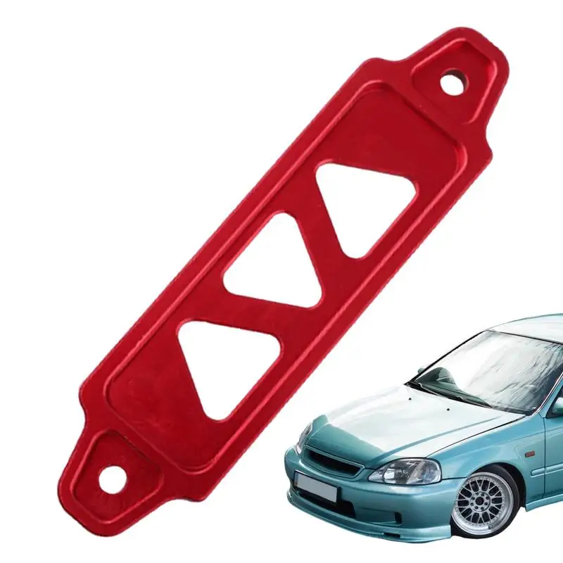 

Car Battery Hold Down Car Battery Mount Bracket Triangular Design Clamp Aluminum Alloy Tray for Automobile Trailer RV Truck