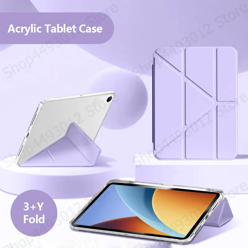 For Redmi Pad 2 9.7 Case with Pen Holder Smart Fold Leather Acrylic Back Stand Cover For Funda Poco Pad C1,Redmi Pad 2 9 7 Cover