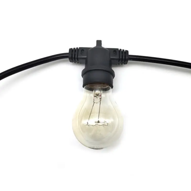 IP67 E27 Assemblable Lamp Holder String Waterproof E27 Power Extension Cable for Tunnel Aquaculture Farm String Lamp Connector