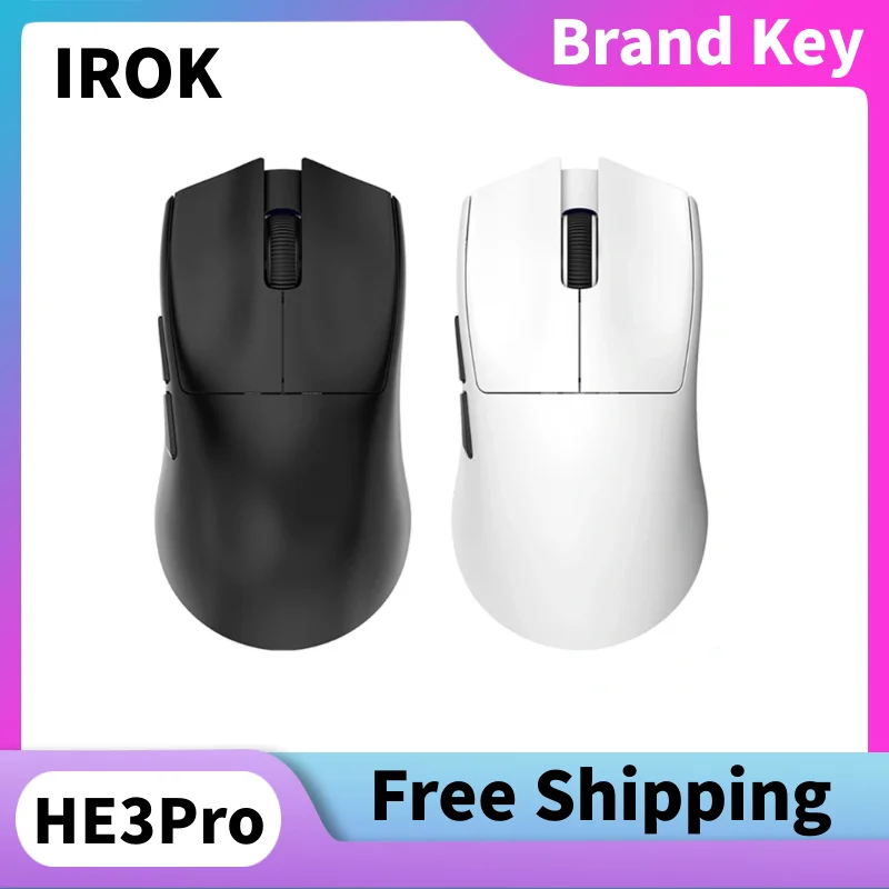 

IROK HE3SE HE3PRO Wireless Lightweight Mouse PAW3325/PAW3395 Sensor 6400/26000 DPI 4000HZ Wired Rechargeable Gaming Mouse