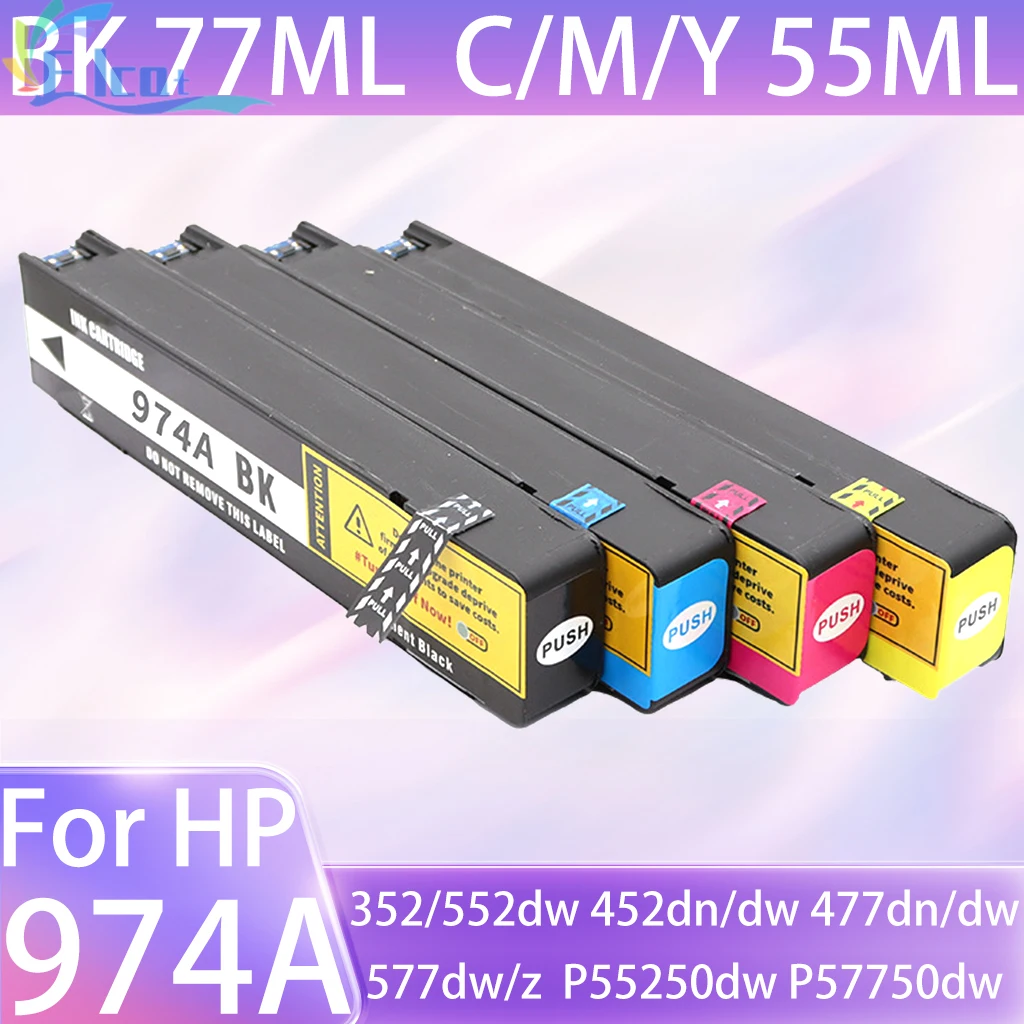 

Чернильный картридж 974 974A, совместимый с принтером HP 352dw 377dn 377dw 452dn 452dw 477dn 477dw 552dw 577dw 577z P57750dw P55250dw