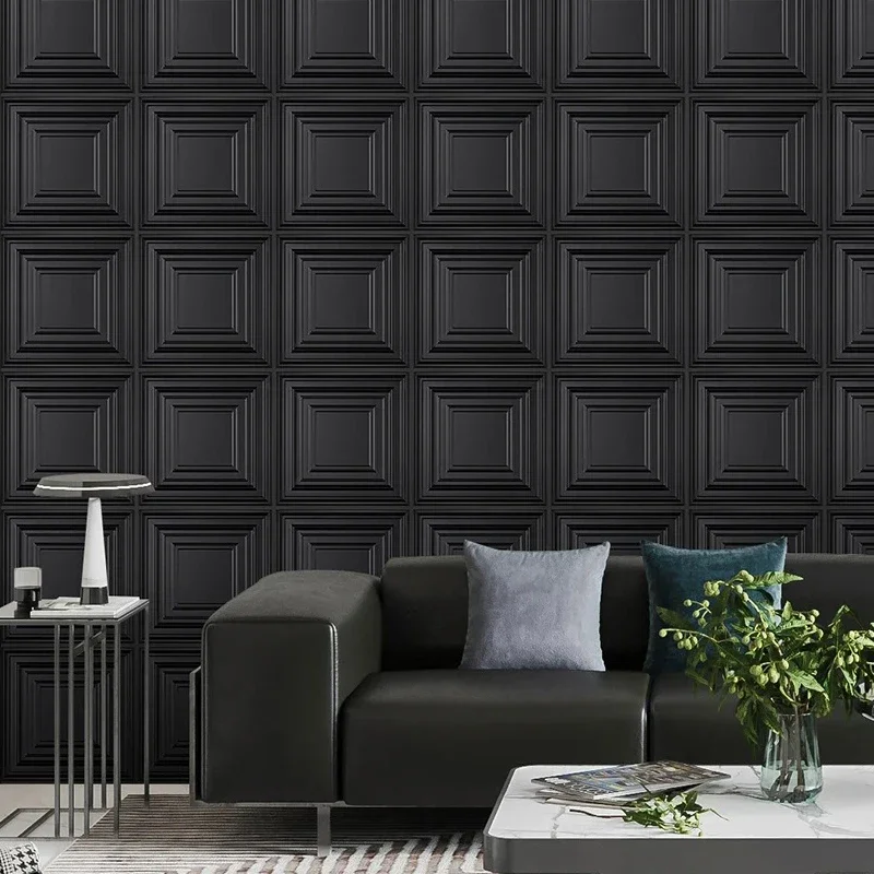 10pcs 30cm Photo frame Straight lines Diamond Mosaic 3D Wallpanel Living Room Background Three-dimensional wall sticker Decor