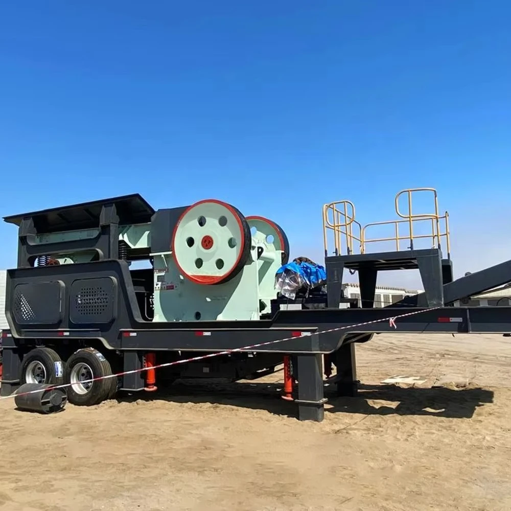 Mining Mobile Stone Crushers Gold Ore Crusher Wheel Type Stone Crusher Machine Line Stone Crushing Plant With Screen