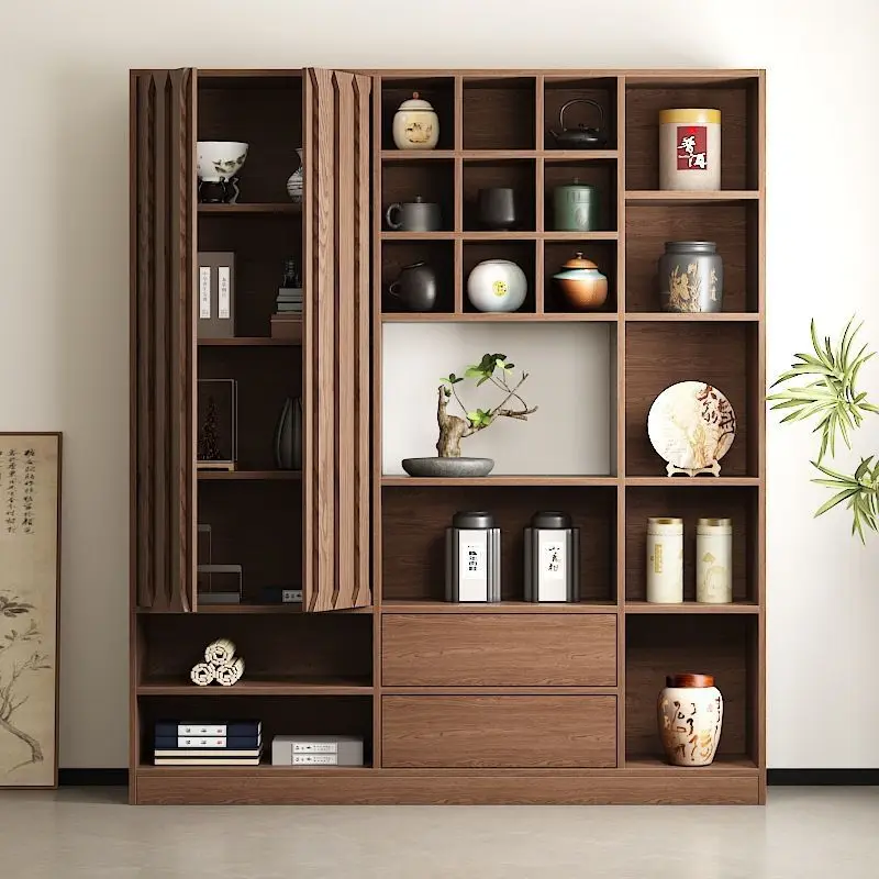 Bogu frame solid wood partition display cabinet teapot cabinet Duobao Pavilion display cabinet living room