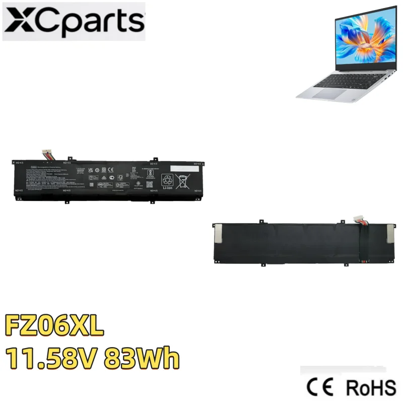 11.58V 83Wh 6880mAh FZ06XL Laptop battery New for Hp Envy 16-h0787nr 16-h0000TX 16-h0010TX M47636-2C1 M47636-2D1 M48025-005