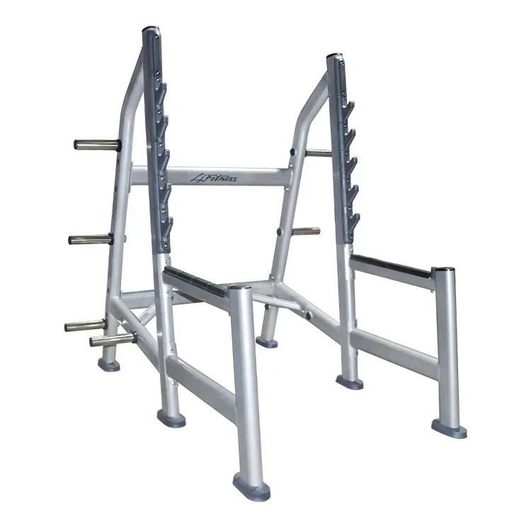 

l # Commercial Strength Squat Rack Fitness Power Rack Weightlifting Half Rack Gym
