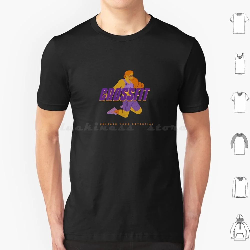 Camiseta para hombre y mujer, camisa con frase "desatar tu potencial", 6xl, juegos, entrenamientos, construcción, ejercicio, Fitness, gimnasio, entrenamiento, dieta, culturismo