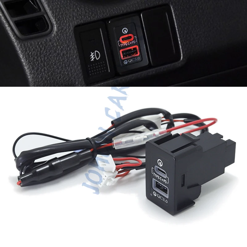 carregador-rapido-para-carro-type-c-pd-interface-usb-tomada-de-carregamento-adaptador-de-energia-para-suzuki-sx4-swift-vitara-novo-alto-ciaz-respingo