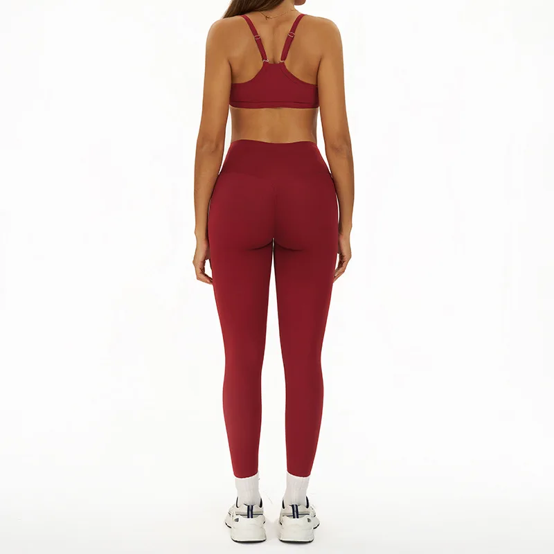 

Y dedi Комплект одежды для занятий спортом на открытом воздухе, одежда для фитнеса телесного цвета, противоударная одежда для йоги с высокой талией, женские длинные брюки