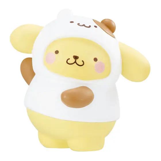 Bandai figuras de ação modelo sanrio animal vestir-se série kitty cinnamoroll pochacco pompom purin gashapon bola oficial genuíno