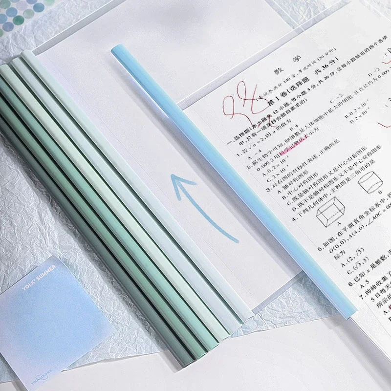 10pcs Transparent File Document Thicken Draw Rod A4 Folder Test Paper Storage Bag Clip Office Folder Organizer Office Supplies