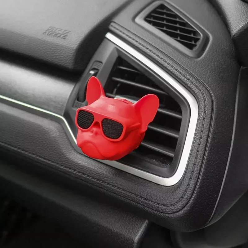 New Creative Air Freshener Bulldog Car Perfume Fragrance Diffuser Clip Auto Vents Outlet Parfume Diffuser Decor Car Accessories