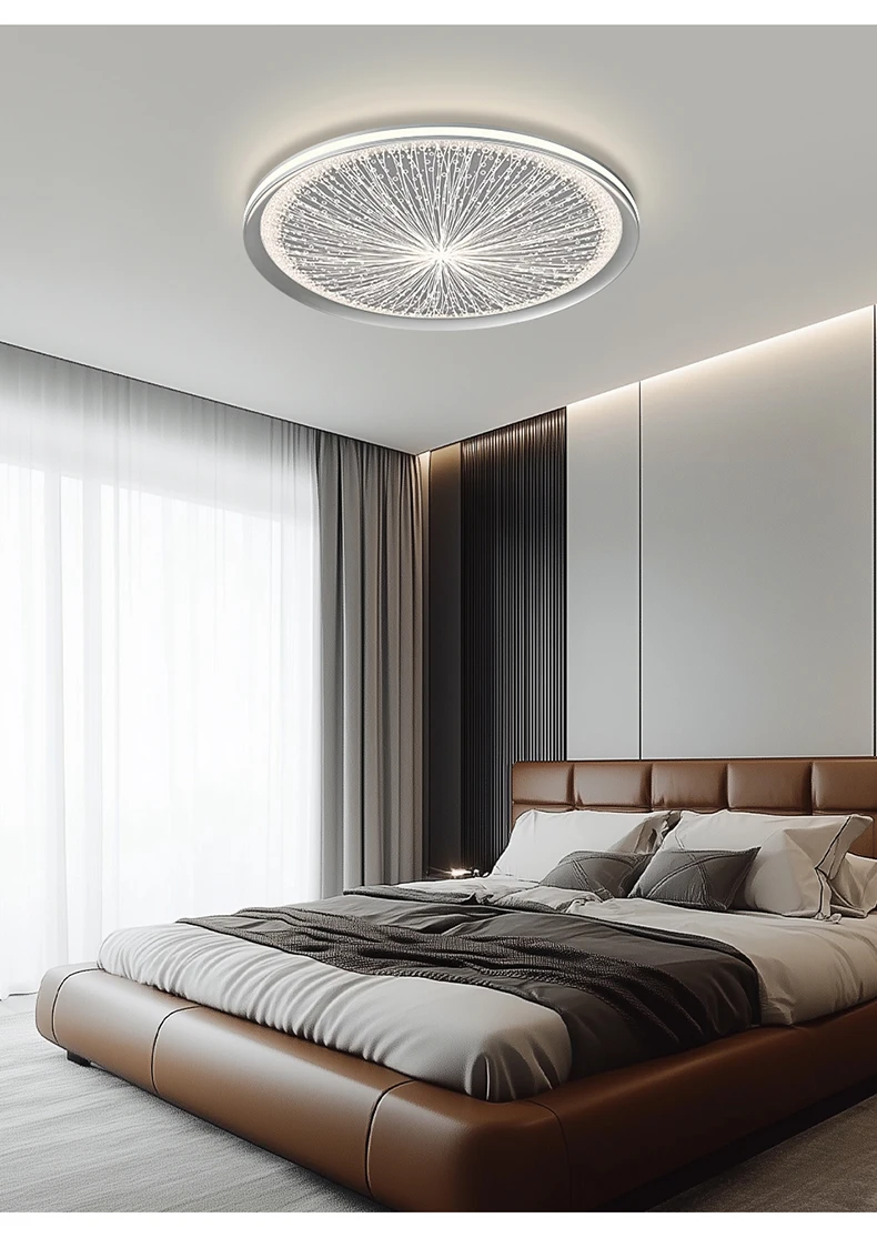 Creative Nordic LED Ceiling Light Dining Living Room Round