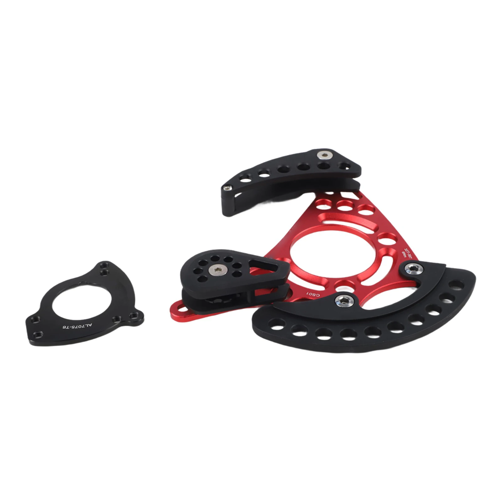 Aluminum Alloy Chain Protector Adapter Included Bottom Bracket Compatibility CNC Technology Single Disc Chain Protector