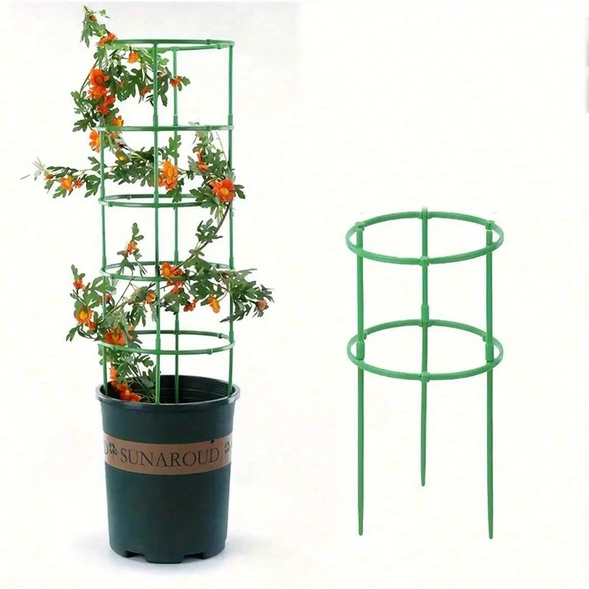 1pc Plant Climbing Frame, Balcony Trellis, Flexible Interlocking, Semi-Circular Shape, Garden Tools