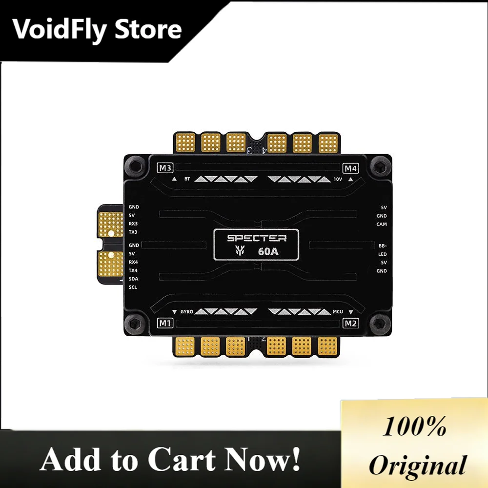 VoidFly HGLRC SPECTER F760 BOX MPU6000 F722 BL32 Integrated Stack for FPV RC Drone Drone Parts