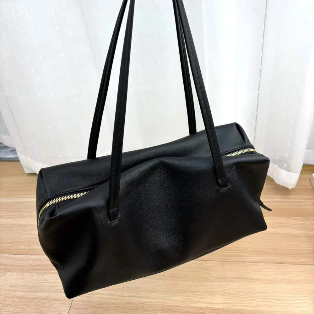 Popular 2026 New Design Underarm Bag First Layer Cowhide High-end Shoulder Texture Unique Fashion Versatile Simple