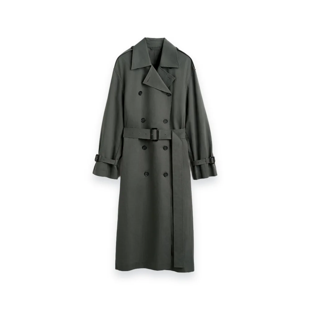 High-Quality, Stylish, And Lightweight Women'S Trench Coat—A Loose-Fitting, Double-Breasted Style For Autumn/Winter 2026.