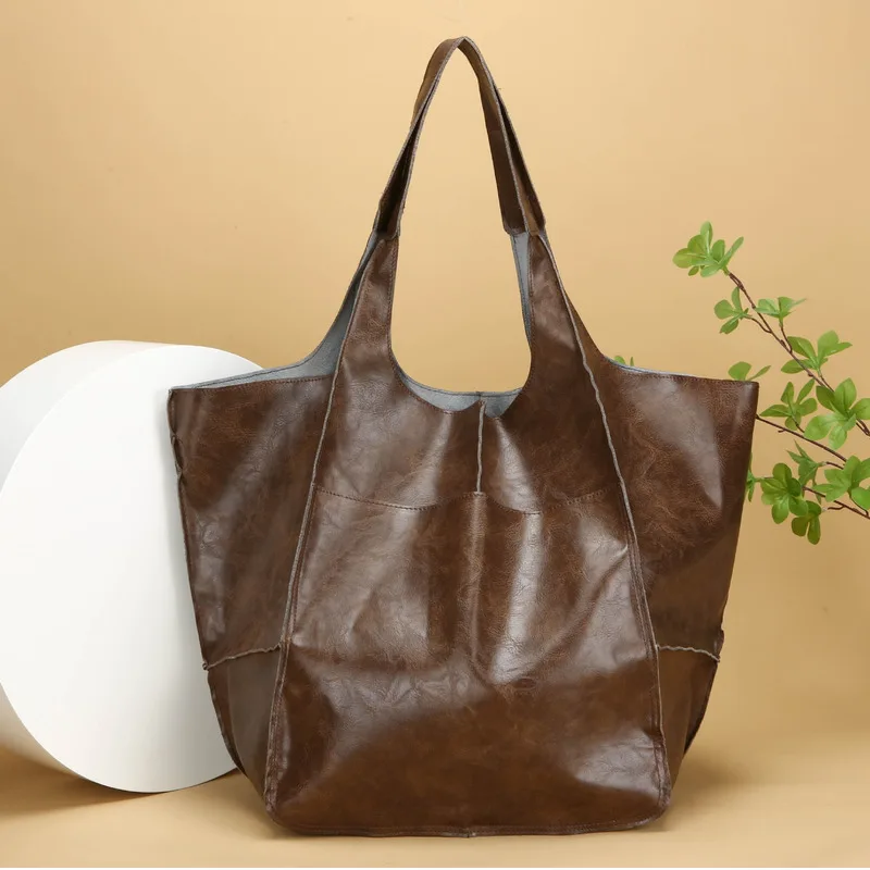 

Handbag Simple Soft Leather Large Capacity Women's Fashion Trend New Tote Bag