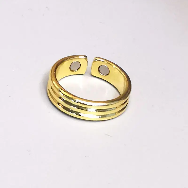

4 Colors Fashion Opening Magnetic Therapy Lose Weight Ring Magnetic Health Rings Keep Fit Health Slimming Ring with 2 Magnets