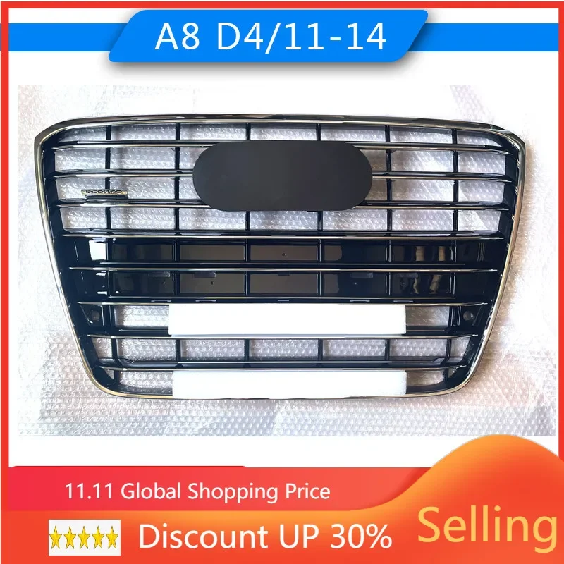 Car Front Bumper Grille Grill For Audi A8 D4 2010-2014 A8D4 auto Racing grills 4H0853651H