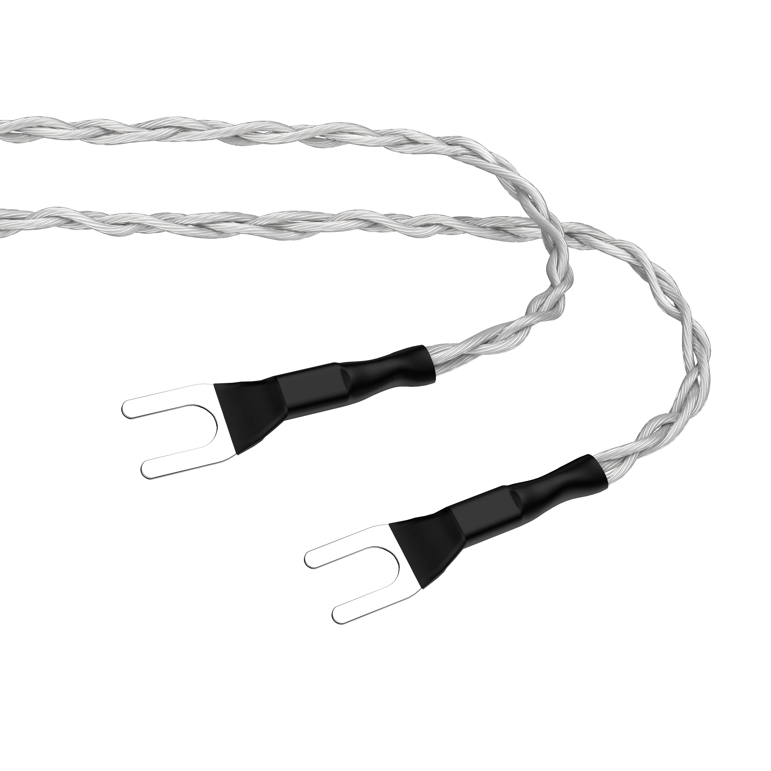 HiFi 3AG OCC Silver-Plated Ground Wire LP Vinyl Phono Jumper Cable Y Spade Plug Bridge Cable for Audio Amplifier
