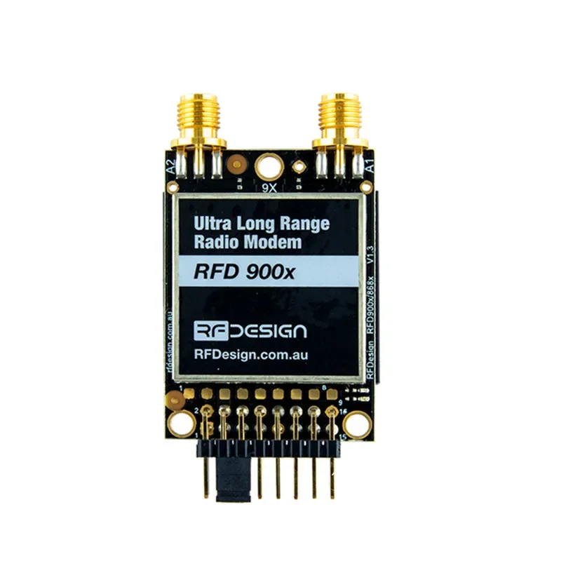 2025RFD900X 915MHz 40km Ultra Long Range Radio Telemetry Modem with Antenna RP-SMA connector for PIX4 Flight Controller