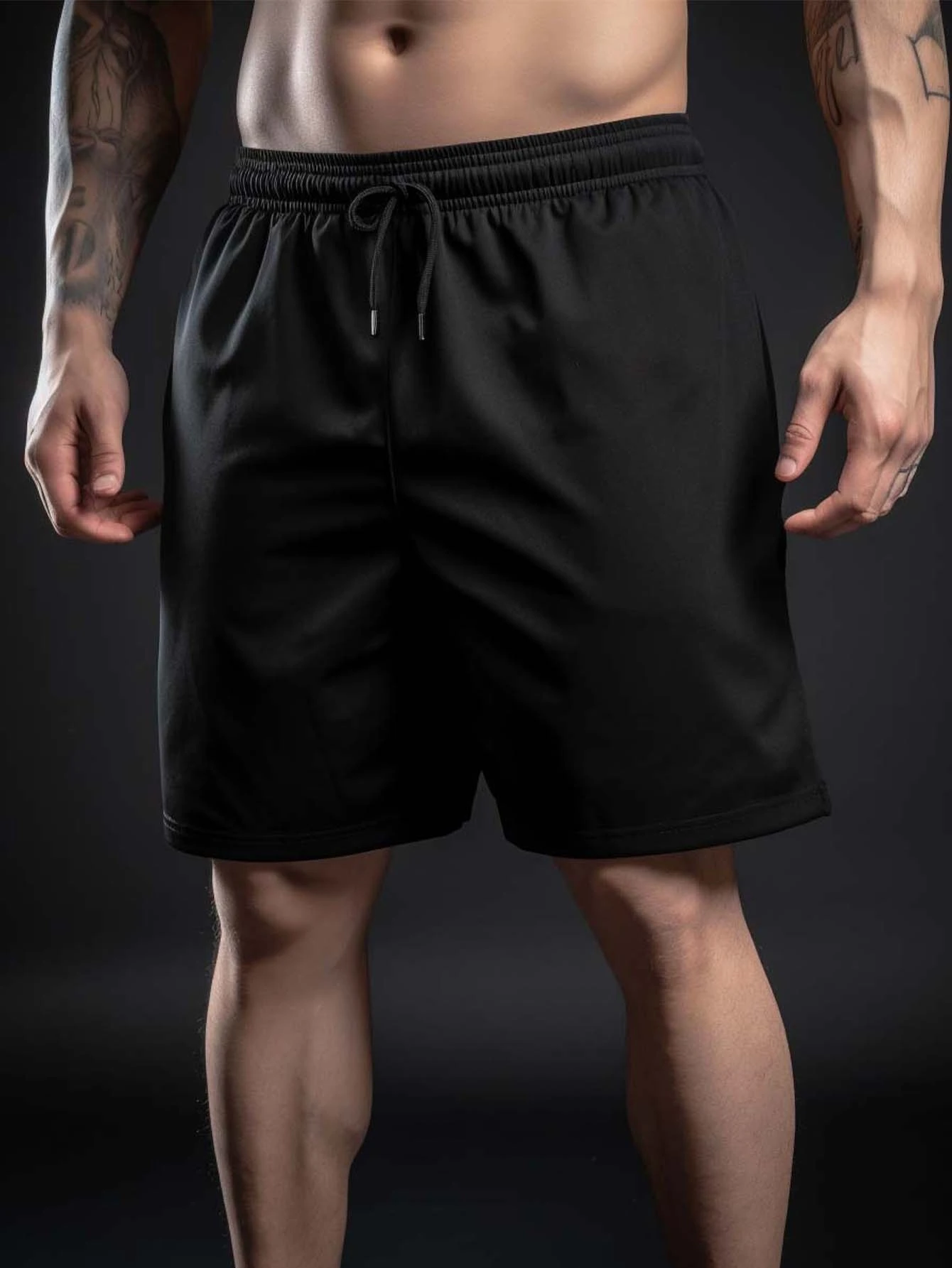 

Plus Size Men's Fashion Drawstring Shorts: Casual Summer Wear, With Pockets, Lightweight, Loose Comfortable Men's Bottoms