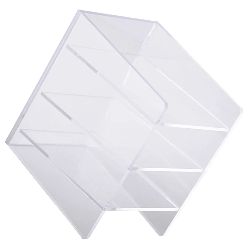 

Acrylic Pen Holder Transparent Multifunctional Storage Box Office Desk Organizer Gel Stationery Useful Container Decor