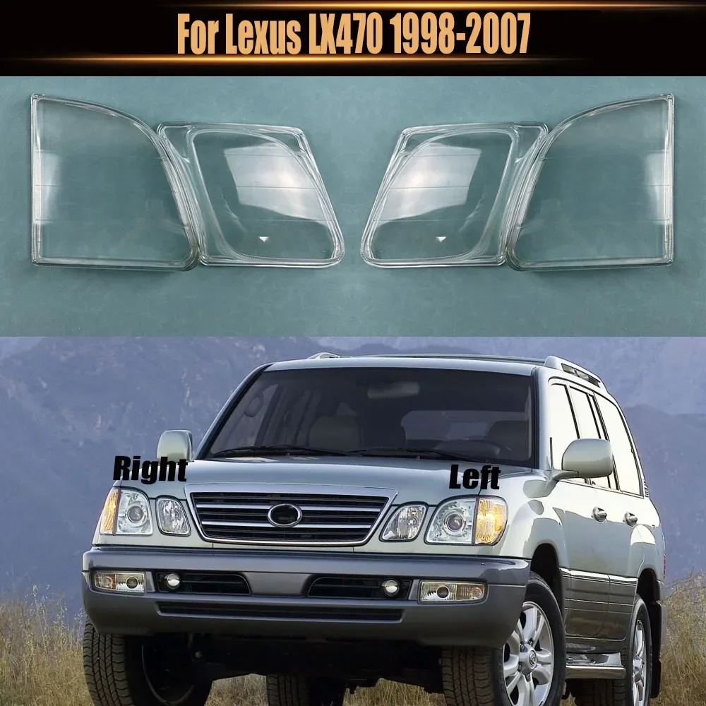 

For Lexus LX470 1998-2007 Headlamp Lamp Shell Transparent Mask Headlight Cover Lens Plexiglass Replace Original Lampshade