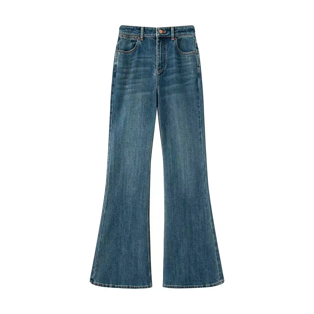 

Осенние новые модные тонкие джинсы с высокой талией женские 46b-323022