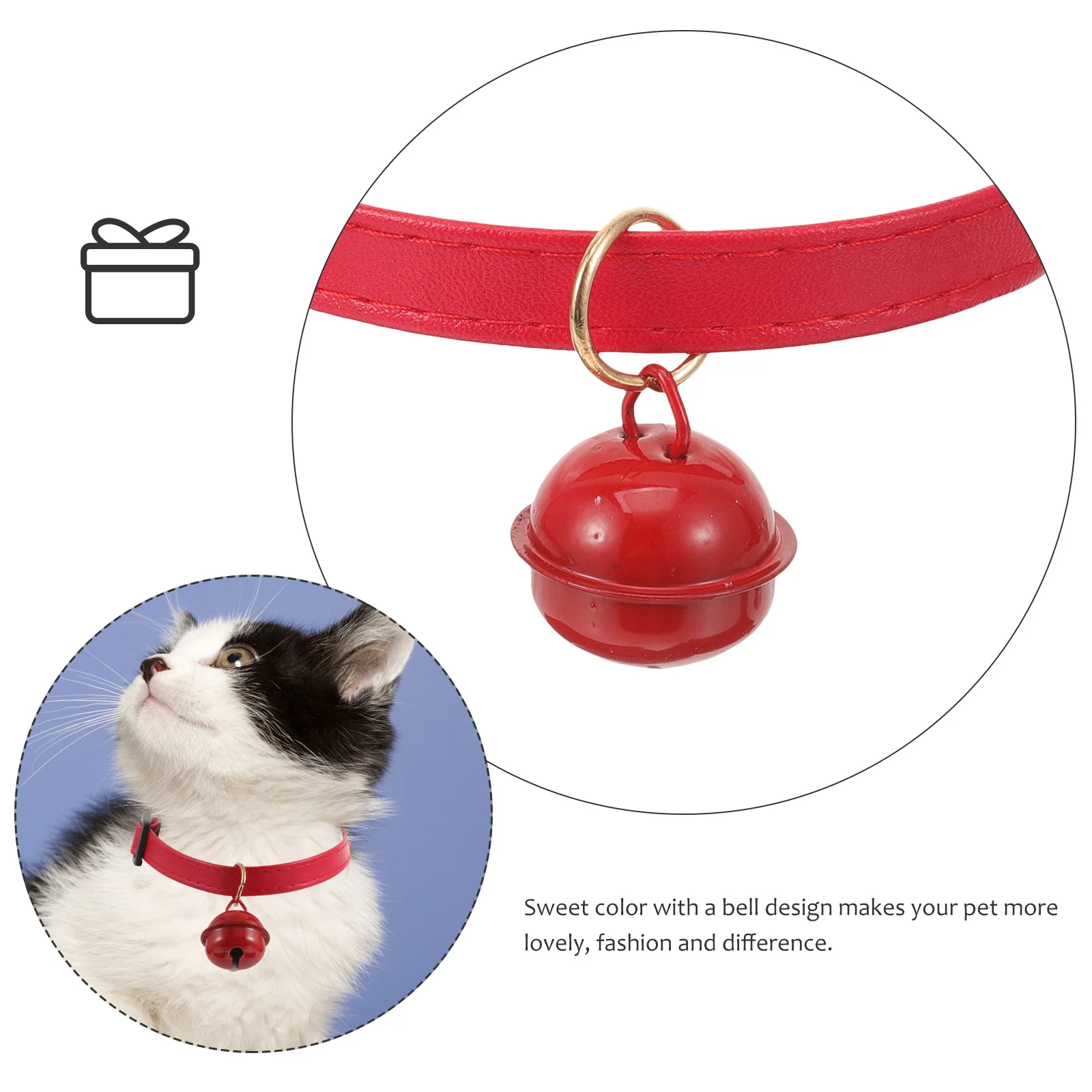 

Adjustable Pet Collar Small Bell Personalized Cat Kitten Durable Material Comfortable Fit Walking Helper