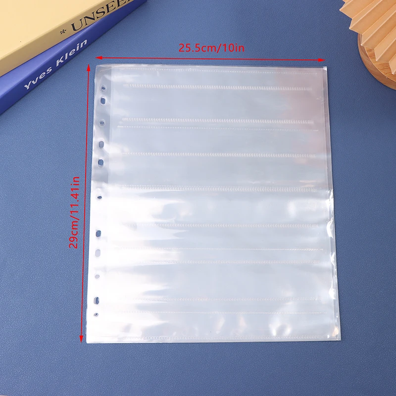 10PCS 135/120 Negatives Film Storage Pages Acid-free Bags Black&White Color Film Slide Preservers Pages Acid-free Film Bags