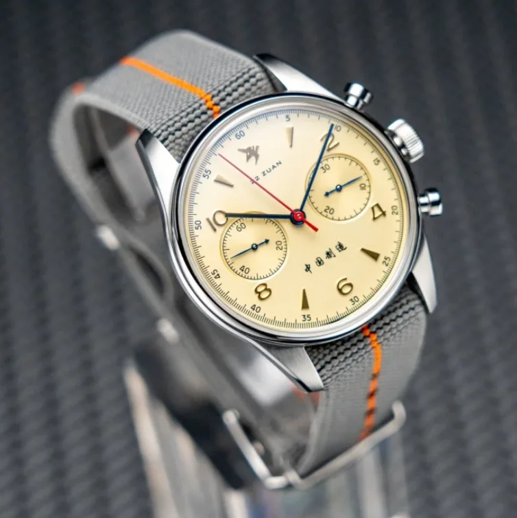 

Мужские часы Proxima с хронографом, 39 мм, механические наручные часы с ручным заводом, водонепроницаемость 10 атм, сапфировое стекло, ST1902