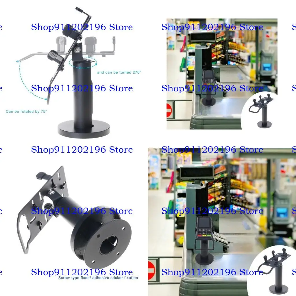 

P82A POS Machine Display Cracket Stand Retail Shop Регулируемая терминальная терминал с скрытым кабельным каналом