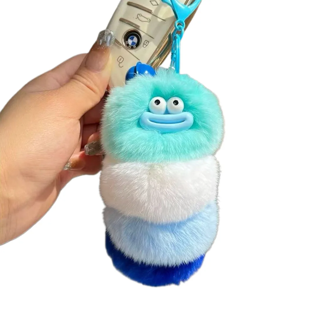 

Милый брелок с изображением выдры, кролика, гусеницы, кукла, кулон, пара, сумка, брелок, плюшевые аксессуары для кукол, маленький кулон