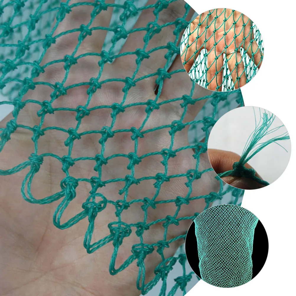 

1Pc Nylon Fish Net Portable Multi-Strand Braiding Technology Strong Tensile Strength Fishing Gear