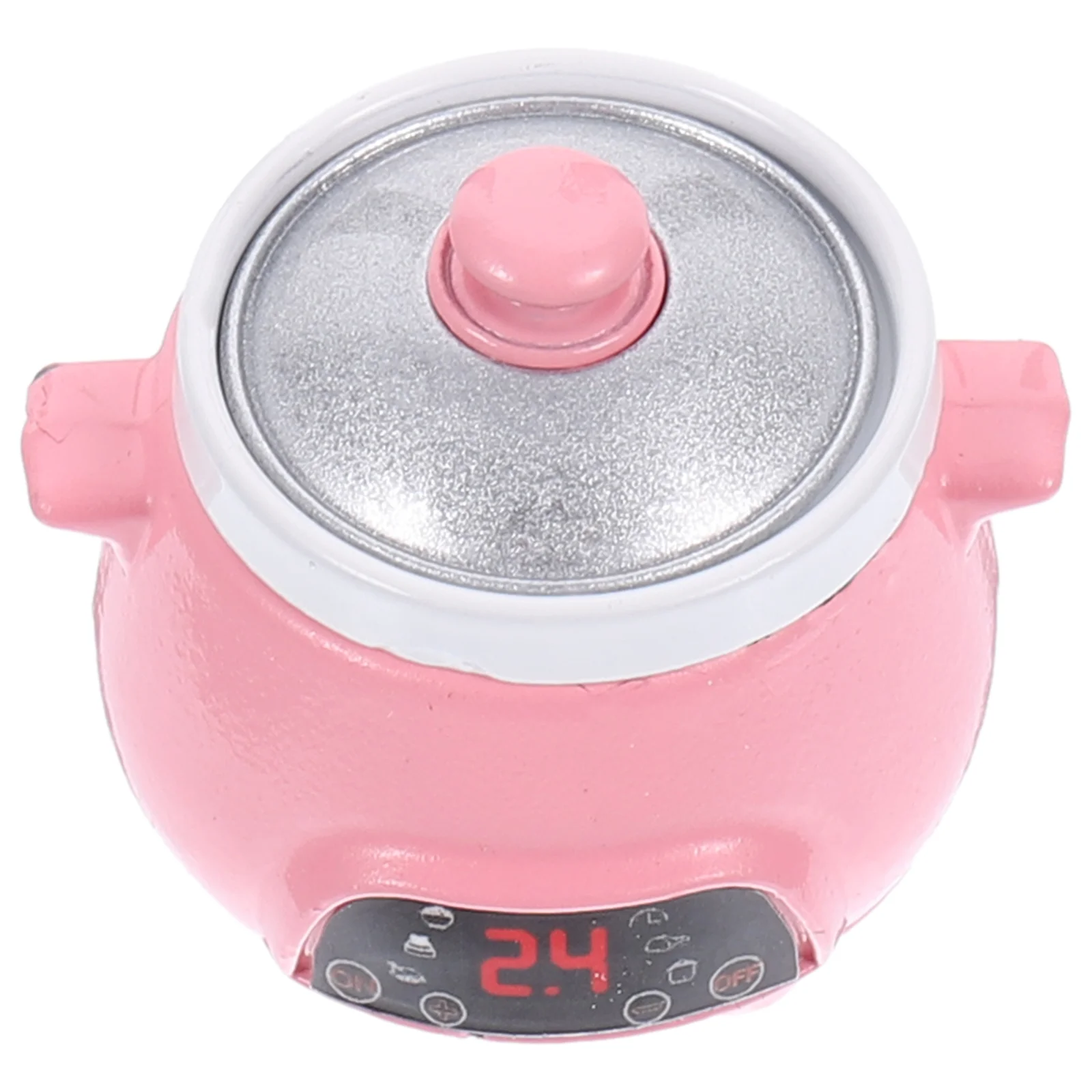 Mini Kitchen Appliances Cookware Miniature Scene Model Accessories Alloy Electric Cooker Toy Child