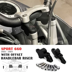 Sport 660 Accessories Handlebar Riser With Offset for Tiger Sport 660 2022 2023 Handlebar Riser Sport 660 Parts