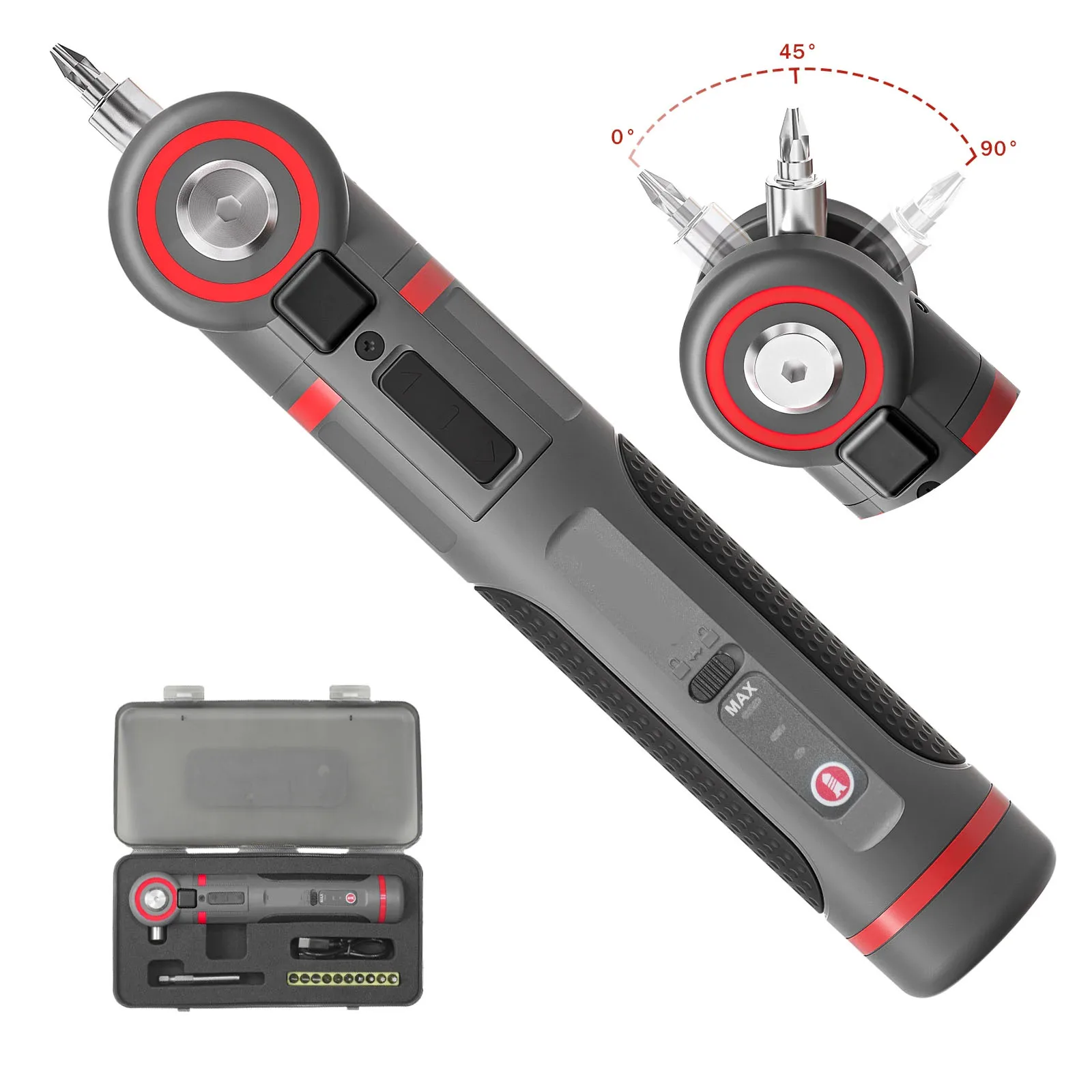 Adjustable Angle mini Electric Screwdriver Set, Handheld Screwdriver Tool for Household Lithium Power Charging