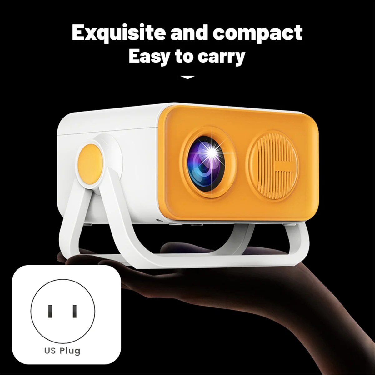 جديد 3C-HT23 PRO المحمولة 4K HD العارض 110 ANSI التركيز التلقائي Android11 BT5.1 WIFI6 جهاز عرض المسرح المنزلي الولايات المتحدة التوصيل