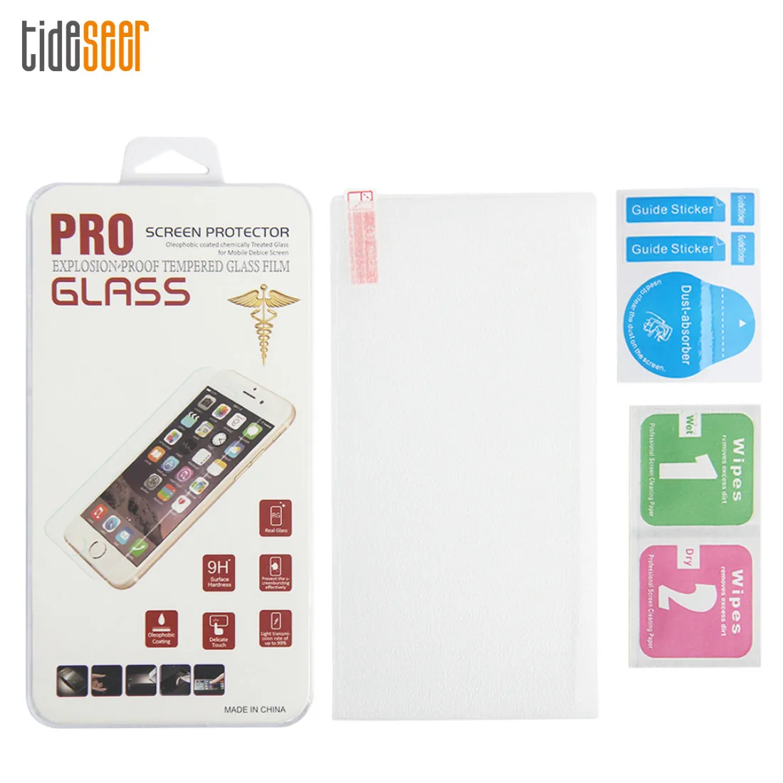 

9H Tempered Glass For iPhone 15 14 12 11 Pro Max X XS XR 8 7 6 Screen Protector SE 2020 for IPhone 13 mini Film with Package