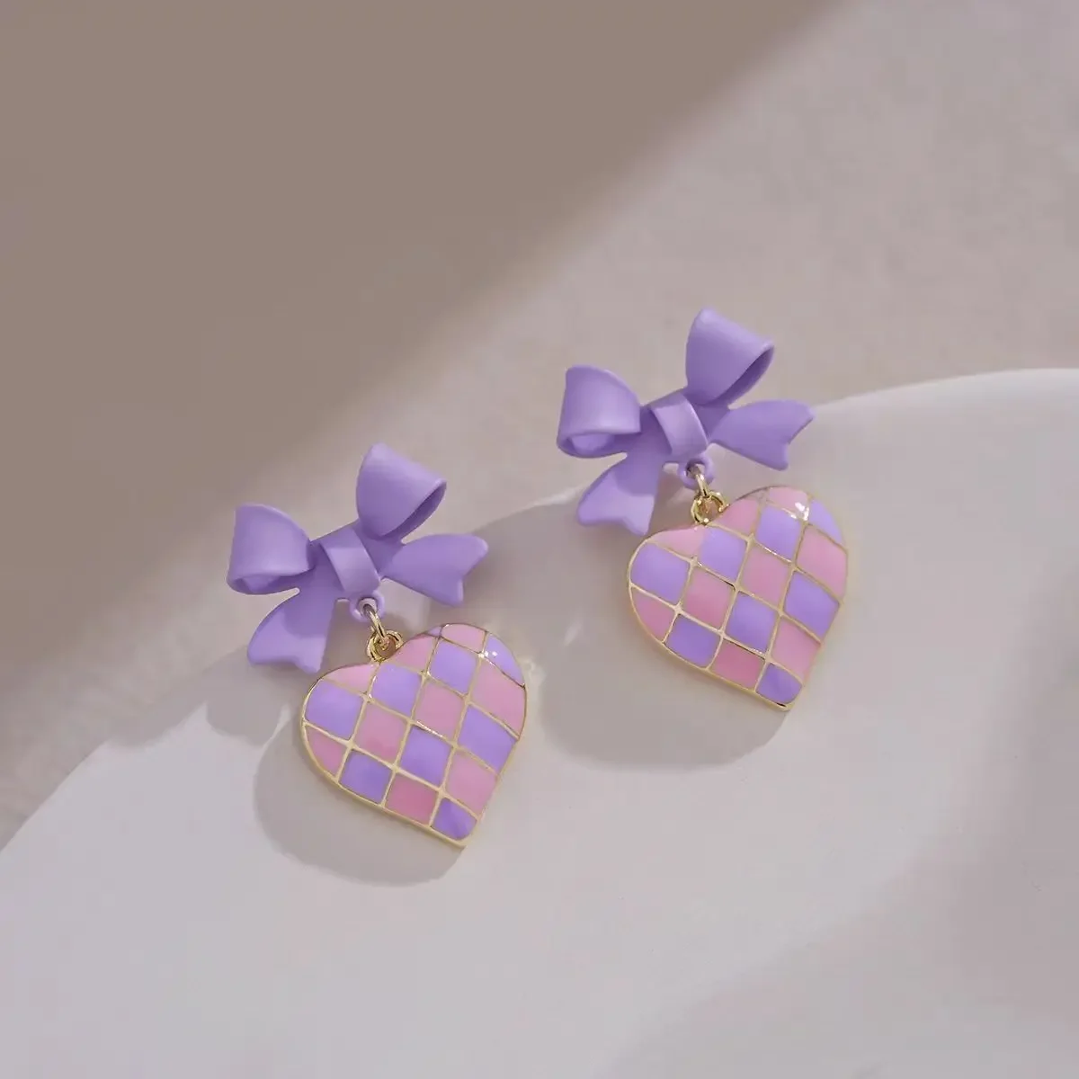 Niche Design Delicate Stud Earrings for Women Summer Sweetness 2025 New Arrival Earrings Purple Floral Small Studs