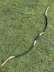 20-60lbs Traditional Recurve Bow Practice Archery Hunting Handmade Wooden Longbow made by hands