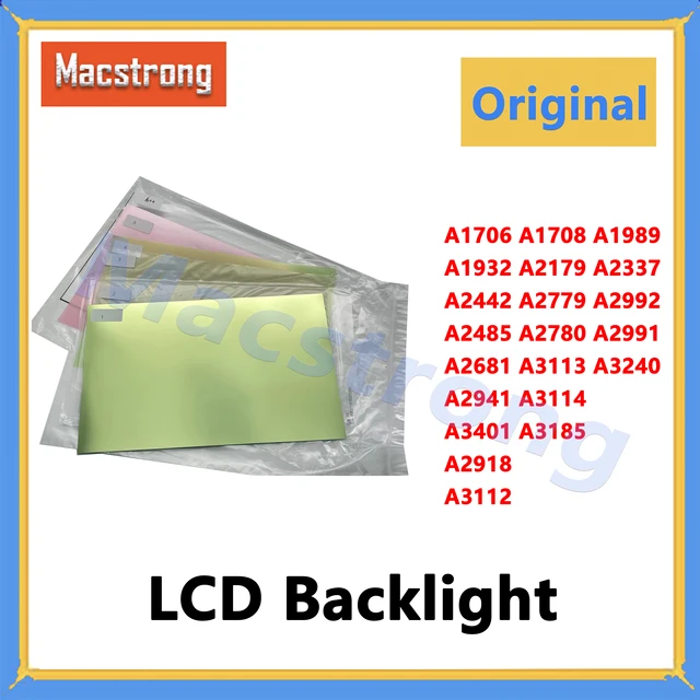 Oryginalne podświetlenie LCD do Macbook Pro A1706 A2338 A2442 A2485 A3112 A3401 A3185 Air A2337 A2681 A2941 Podświetlenie wyświetlacza LCD
