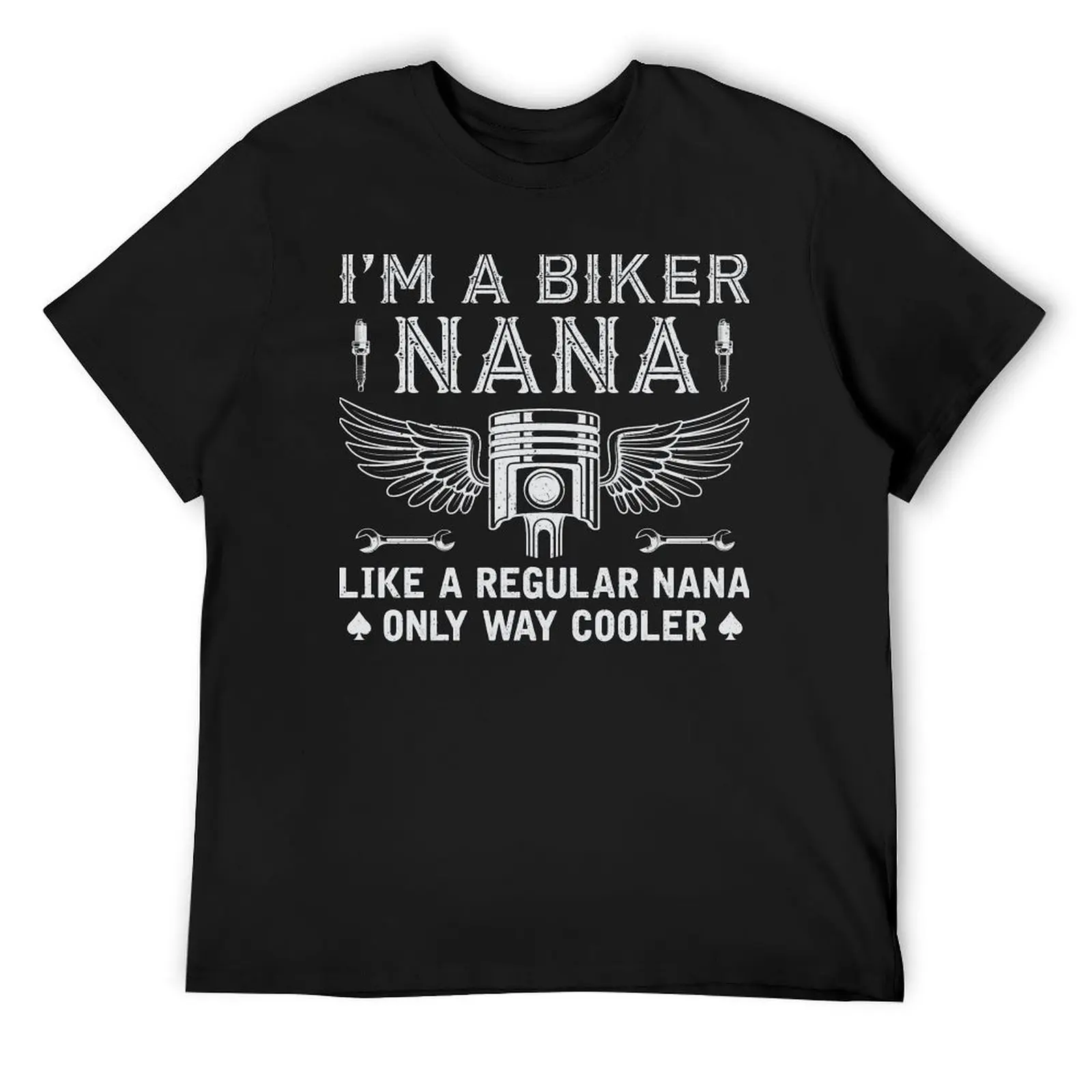 

I'm A Biker Nana Just Like A Regular Nana Riding Grandma T-Shirt essential t shirt blacks vintage T-shirt men