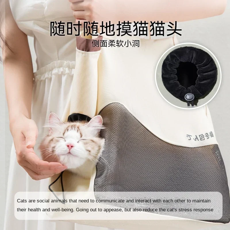 

Pet Bag Out Portable Cat One Shoulder Breathable Canvas Bag Portable Dog Bag Small Dog